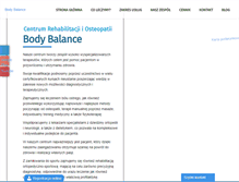 Tablet Screenshot of bodyandbalance.pl